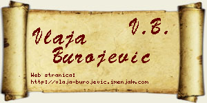 Vlaja Burojević vizit kartica
